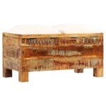 Banc de rangement Bois massif recyclé 80 x 40 x 40 cm – Image 10