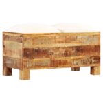 Banc de rangement Bois massif recyclé 80 x 40 x 40 cm – Image 11