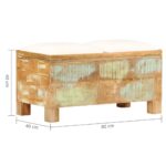 Banc de rangement Bois massif recyclé 80 x 40 x 40 cm – Image 6