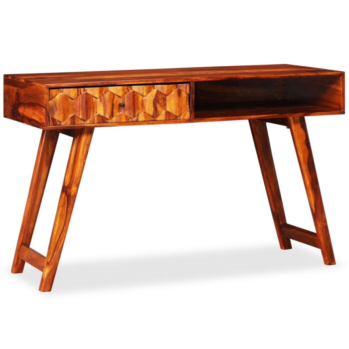 Table d'écriture Bois massif de Sesham 118 x 50 x 76 cm – Image 1