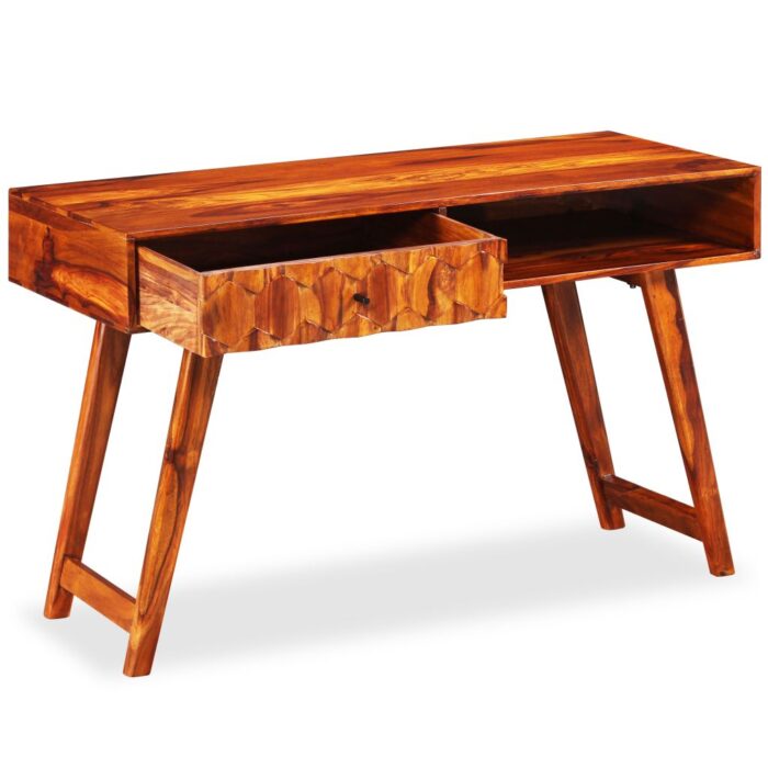 Table d'écriture Bois massif de Sesham 118 x 50 x 76 cm – Image 4