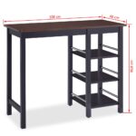 Assortiment de bar 3 pcs MDF Noir – Image 6