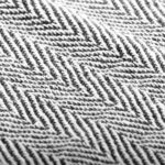 Couverture coton à chevrons 220x250 cm Bleu marine – Image 2