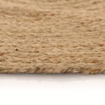 Tapis Jute tressé 120 cm rond – Image 4