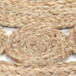 Tapis Jute design tressé 90 cm rond – Image 4