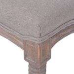 Banc Lin Bois solide 150x40x48 cm Gris foncé – Image 4
