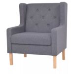 Fauteuil gris tissu