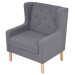 Fauteuil gris tissu – Image 2