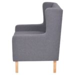 Fauteuil gris tissu – Image 3