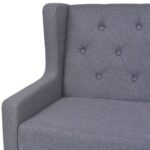 Fauteuil gris tissu – Image 4