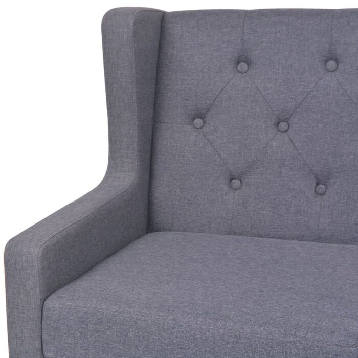 Fauteuil gris tissu – Image 4