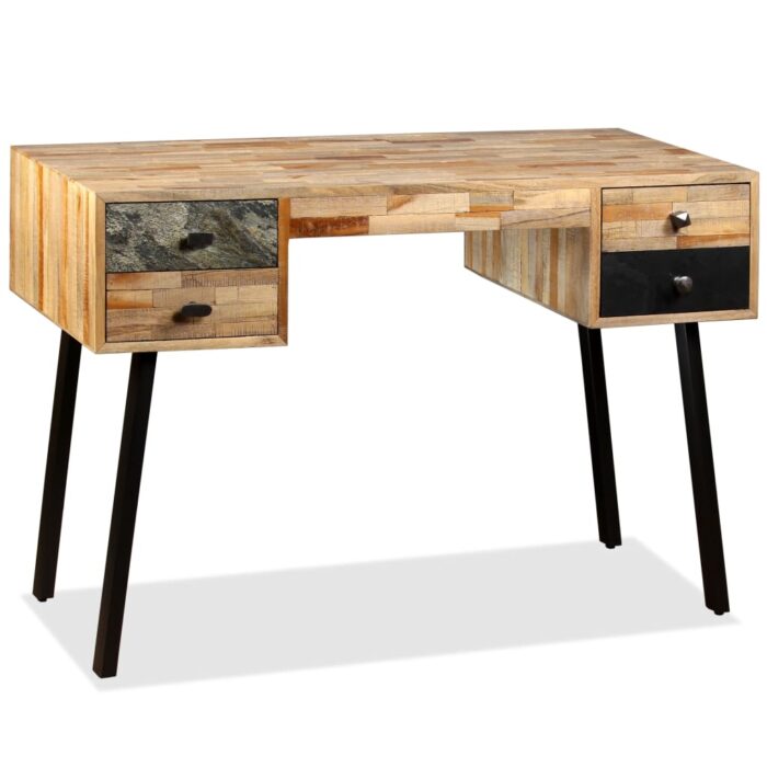 VXL8718475577409_g_en_hd_3.jpg Bureau Teck de récupération massif 110 x 50 x 76 cm – Image 3