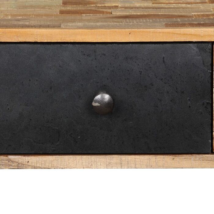 Table console Teck massif de récupération 120 x 30 x 76 cm – Image 7