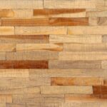 Table basse Teck de récupération massif 90x65x40 cm – Image 2