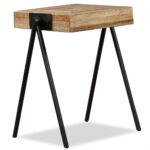 Table d'appoint Teck massif de récupération – Image 2