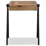 Table d'appoint Teck massif de récupération – Image 4