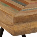Table d'appoint Teck massif de récupération – Image 7