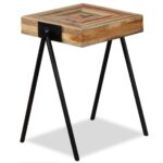 Table d'appoint Teck massif de récupération – Image 8