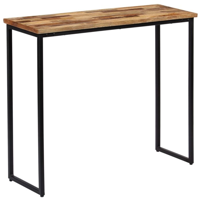 Table console Teck recyclé massif 90 x 30 x 76 cm – Image 1