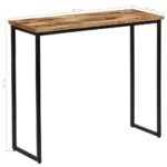 Table console Teck recyclé massif 90 x 30 x 76 cm – Image 12