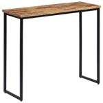 Table console Teck recyclé massif 90 x 30 x 76 cm – Image 5