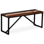 Banc 110 x 35 x 45 cm Bois de récupération massif