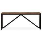 Banc 110 x 35 x 45 cm Bois de récupération massif – Image 2