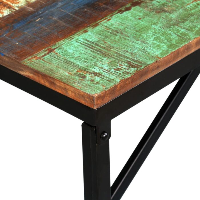 Banc 110 x 35 x 45 cm Bois de récupération massif – Image 3