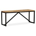 Banc 110 x 35 x 45 cm Bois de manguier massif – Image 11
