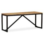 Banc 110 x 35 x 45 cm Bois de manguier massif – Image 12