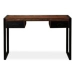 Bureau avec 2 tiroirs Bois de récupération massif 120x50x76 cm – Image 6