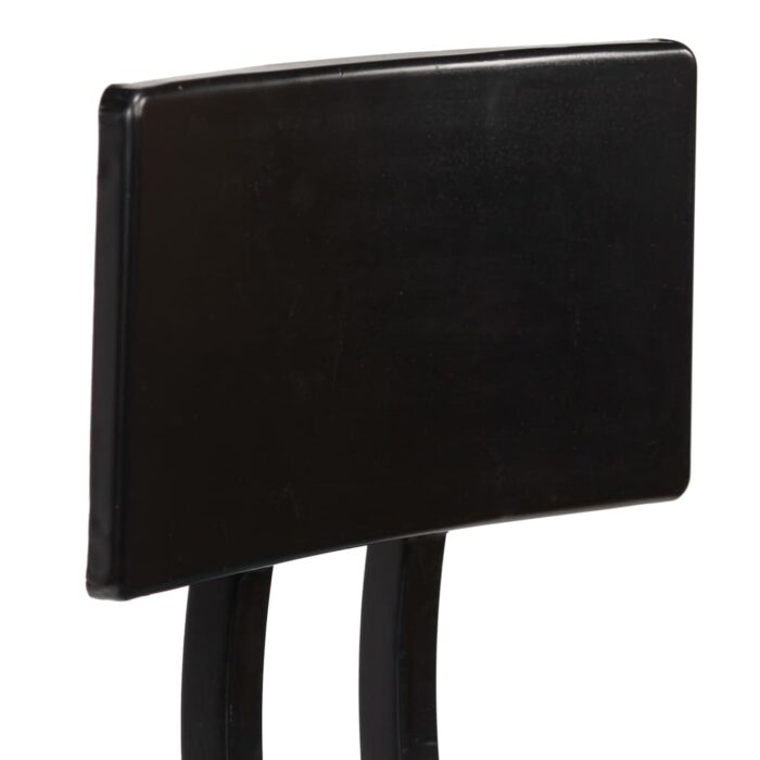 Tabourets de bar lot de 2 bois massif de récupération – Image 6