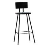 Tabourets de bar lot de 2 bois massif de récupération – Image 11
