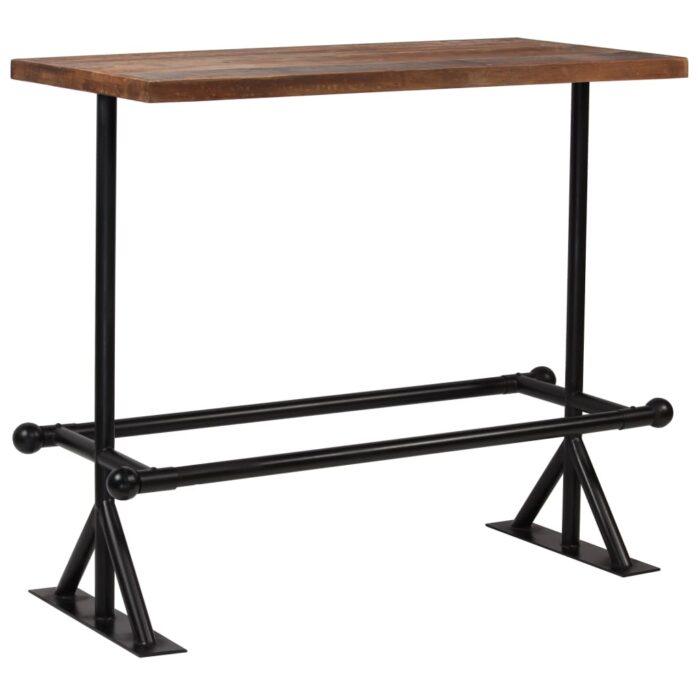 Mobilier de bar 5 pcs Bois de récupération massif – Image 2