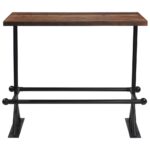Mobilier de bar 5 pcs Bois de récupération massif – Image 3