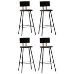 Mobilier de bar 5 pcs Bois de récupération massif – Image 8