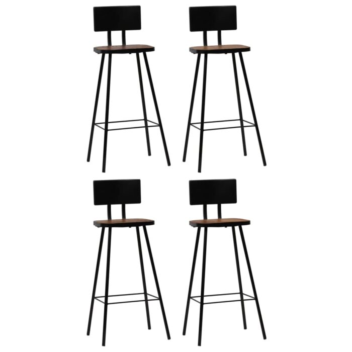 Mobilier de bar 5 pcs Bois de récupération massif – Image 8