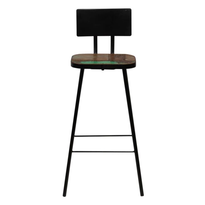 Mobilier de bar 3 pcs Bois de récupération massif Multicolore – Image 10