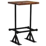 Mobilier de bar 3 pcs Bois de récupération massif Multicolore – Image 3