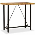 Table de bar Bois massif de récupération 120x60x107 cm – Image 11