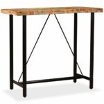 Table de bar Bois massif de récupération 120x60x107 cm – Image 7