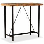 Table de bar Bois massif de récupération 120x60x107 cm – Image 8