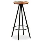 Tabourets de bar lot de 2 bois massif de récupération – Image 11