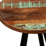 Tabourets de bar lot de 2 bois massif de récupération – Image 3