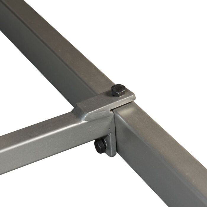 Table à manger Bois massif et acier 180 cm – Image 5