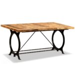 Table à manger Bois de manguier brut 180 cm – Image 10