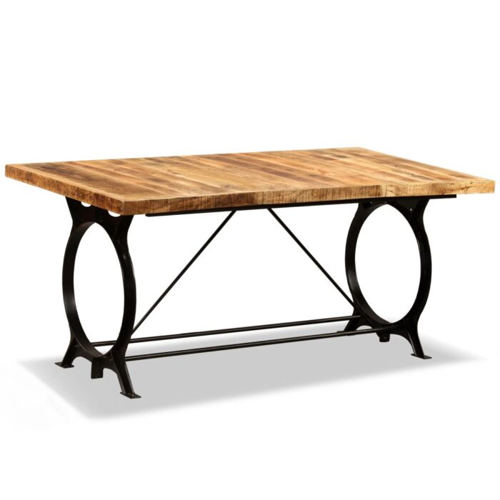 Table à manger Bois de manguier brut 180 cm – Image 10