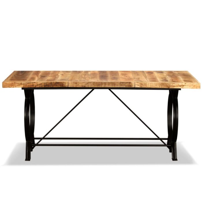 Table à manger Bois de manguier brut 180 cm – Image 11