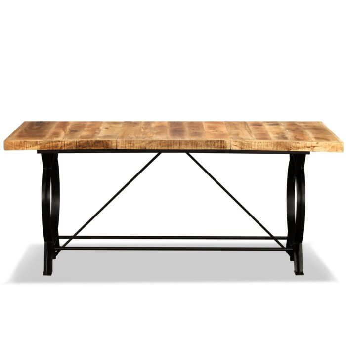 Table à manger Bois de manguier brut 180 cm – Image 12