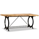 Table à manger Bois de manguier brut 180 cm – Image 5
